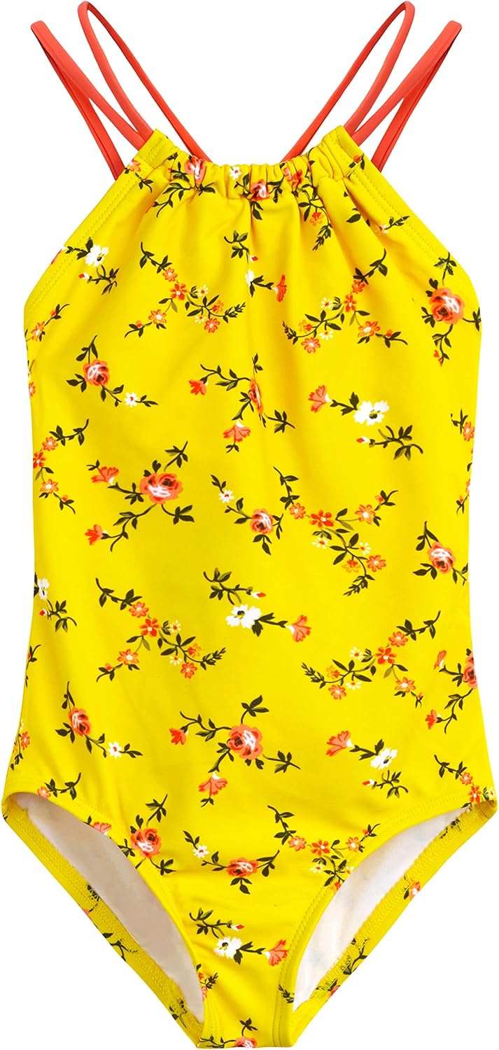 Kanu Surf Girls Ruby Beach Sport Halter One Piece Swimsuit