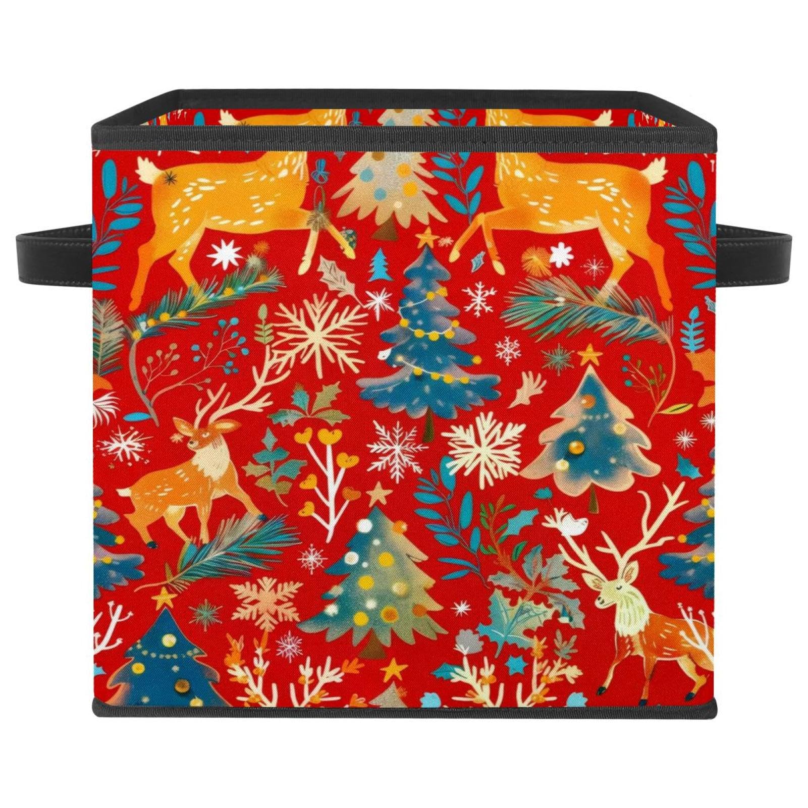 Panier pliable Noël pour organiser les vêtements sur étagère