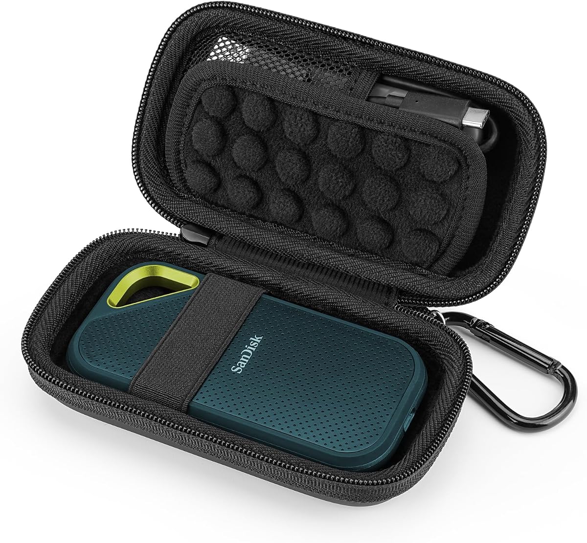 Hard Case for SanDisk Extreme Pro/SanDisk Extreme Portable External SSD 500GB 1TB 2TB, Travel Case Protective Cover Storage Bag