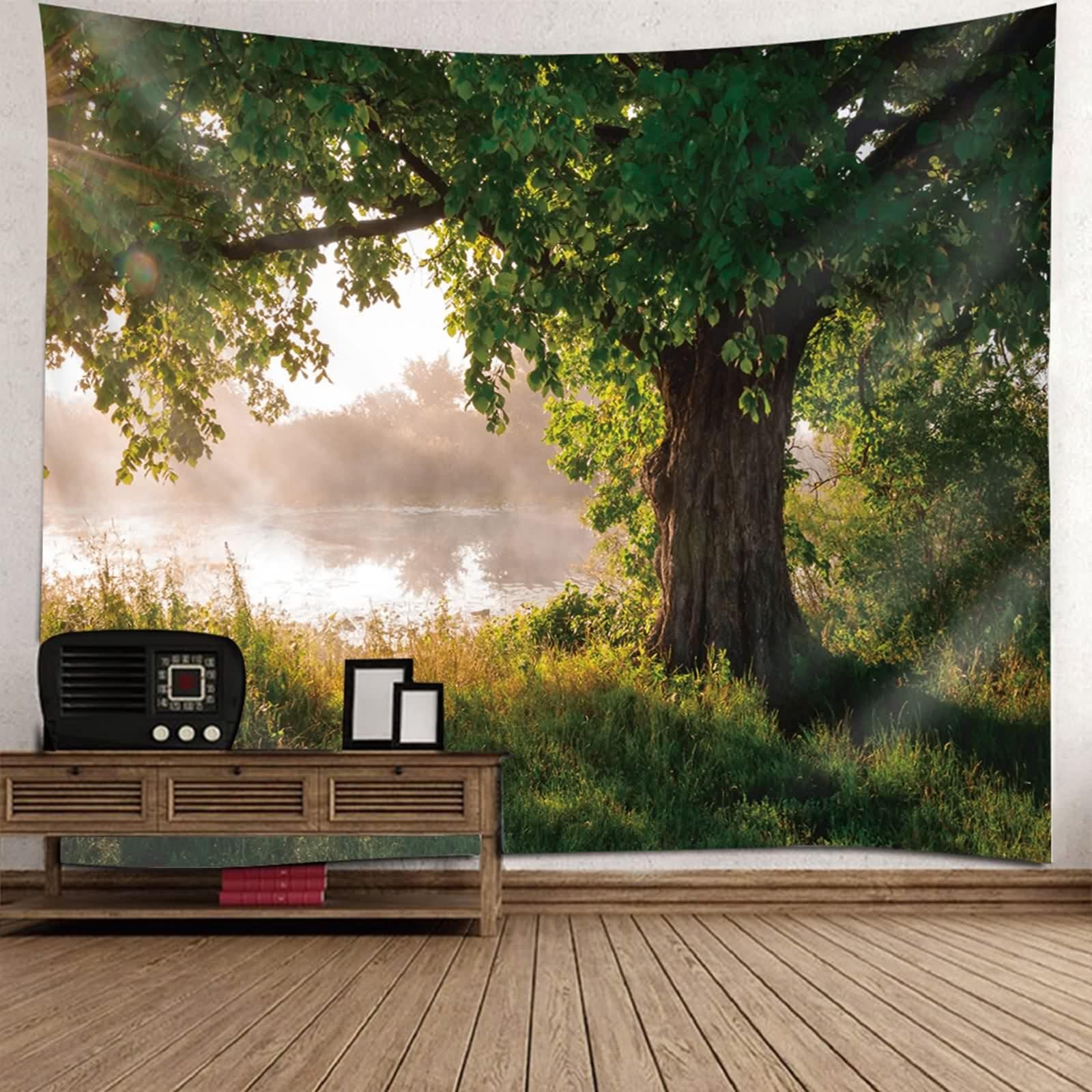 KnSam Wandtapijt Wandtapijt, Plant Boom Jungle 300 x 256 cm Wanddoek
