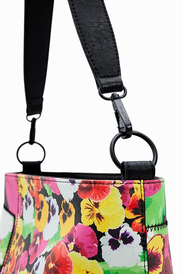 DESIGUAL - ひさぽん。 Desigual Black Polyurethane Women's Handbag: Handbags