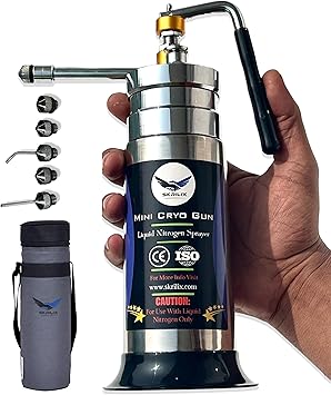 Ultronix Upgraded Liquid Nitrogen Sprayer For Dermatology Mini Cryo Gun Cryo Spray With Different Freeze Heads Cryotherapy Instrument Mini Cryo Spray 350 Ml