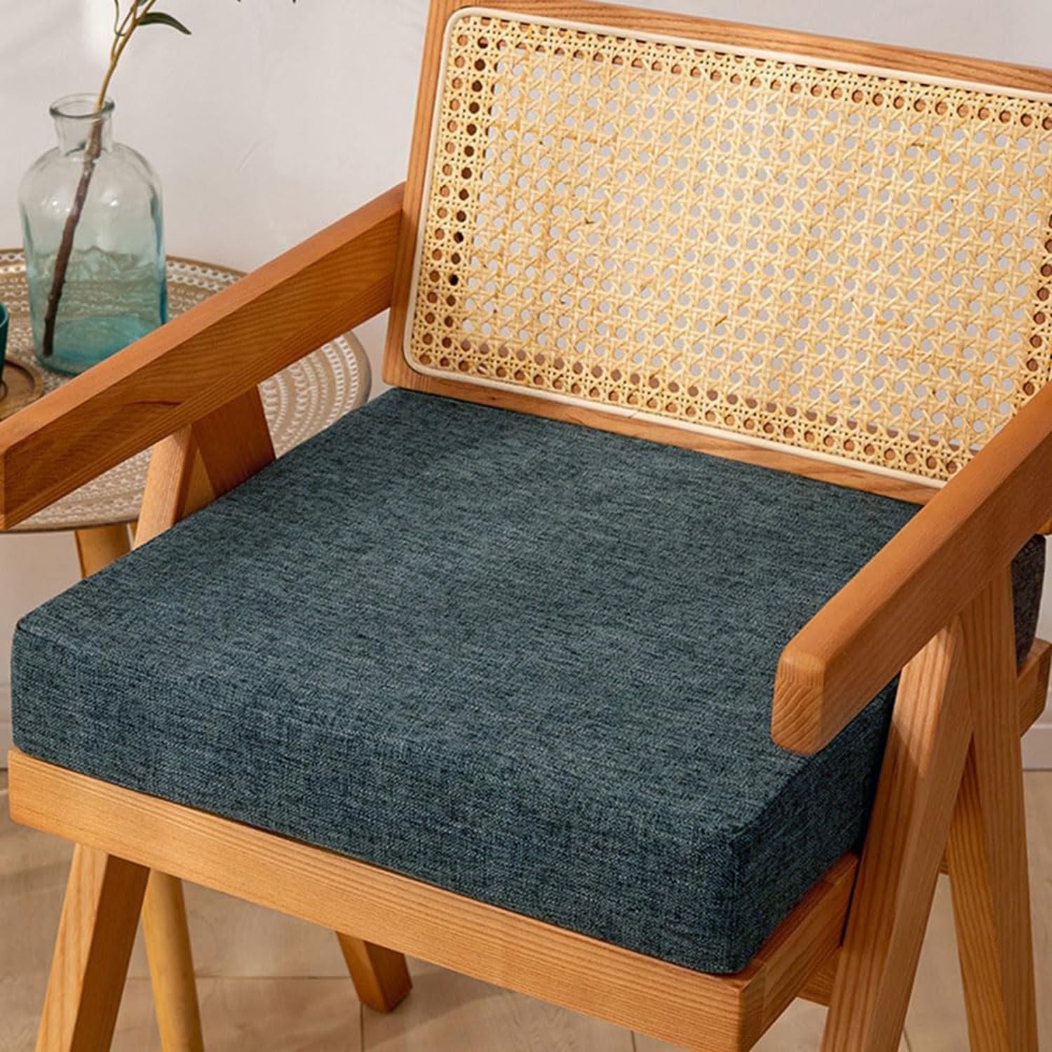 Hoowarm Chair Cushion Kitchen, Memory Foam Chair Pads, 25/28/30/35/40/45/50/55/60cm Non-Slip Chair Pads，Outdoor Indoor Seat Cushion, Removable for Dining Office Garden Chair(Colour8,30x30x8cm)
