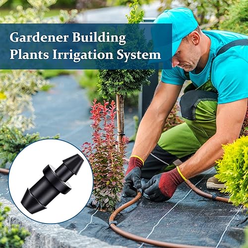 Miniatura 5 de 150 piezas de tapón de riego por goteo 14 12 tubo de riego por goteo tapones de orificio de cierre de extremo para suministros de tubería de jardín