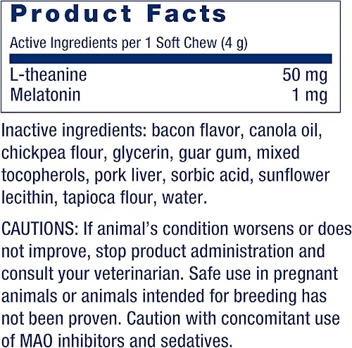 Miniatura 3 de Life Extension Masticables suaves para el estrés y el comportamiento del perro, suplemento calmante para la salud del perro, promueve la relajación,