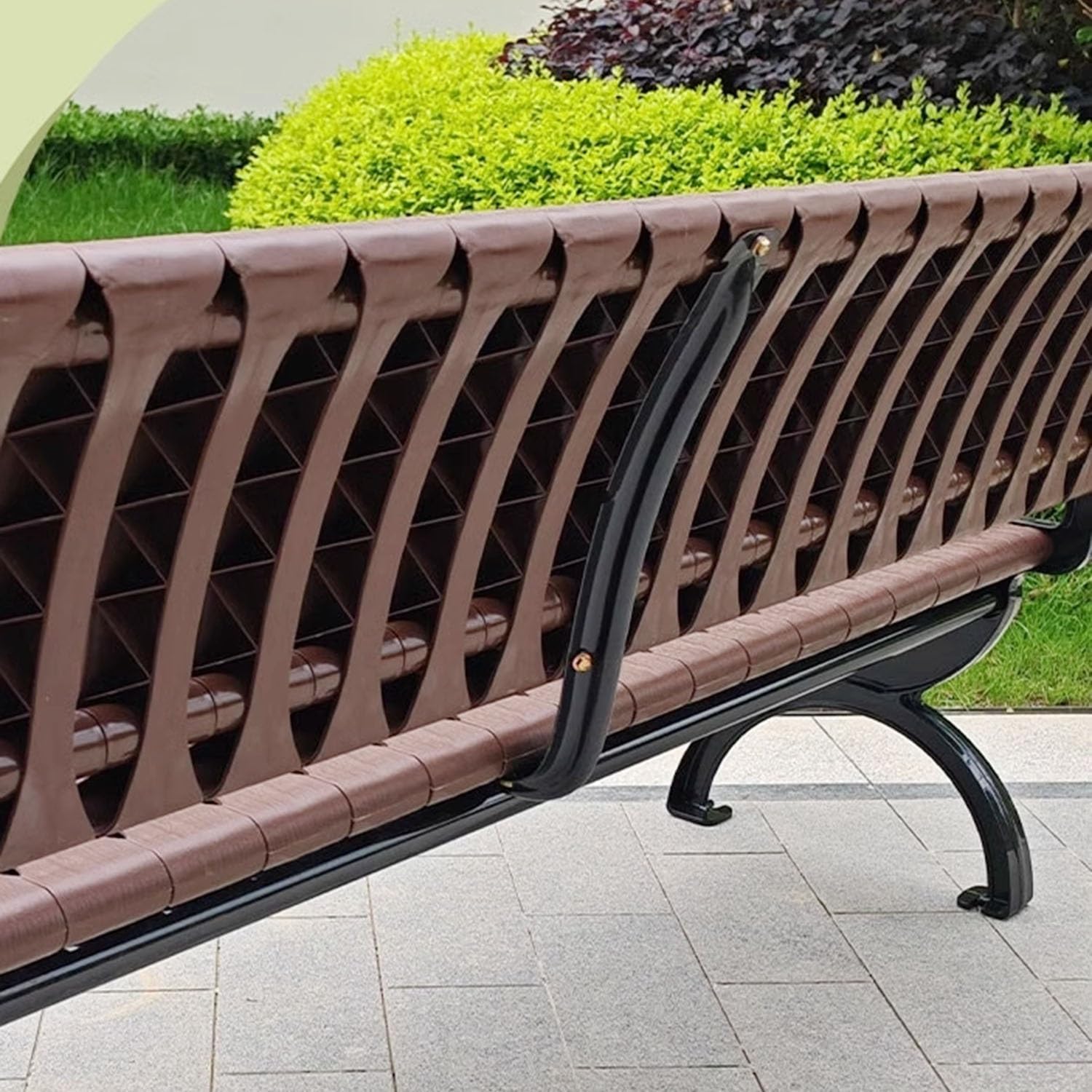Patio Bench Outdoor Bench with Backrest All Weather Garden Park Bench for Porch Backyard Deck Entryway Lawn Balcony Lake Shore 47in 59in(120cm/47in)