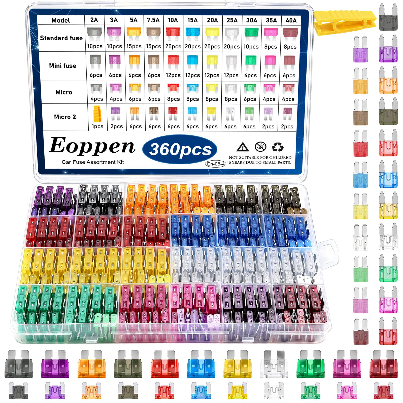 Car Fuse Kit - 360 Pcs Assortment with Puller -1