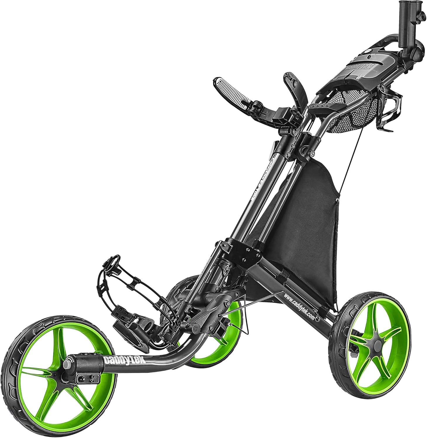 Caddytek Golf EZ Tour Push Cart Lime Sports & Outdoors