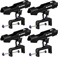 Vista 10 de PLUSINNO Soporte para Cañas de Pesca para Barco Abrazadera de Apertura Grande Ajustable 360 Grados Soportes para Cañas de Pescar Soporte Plegable