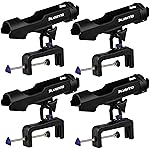 PLUSINNO Fishing Boat Rods Holder Large Clamp Opening 360 Degree Adjustable Fishing Rod Racks Folding Holder