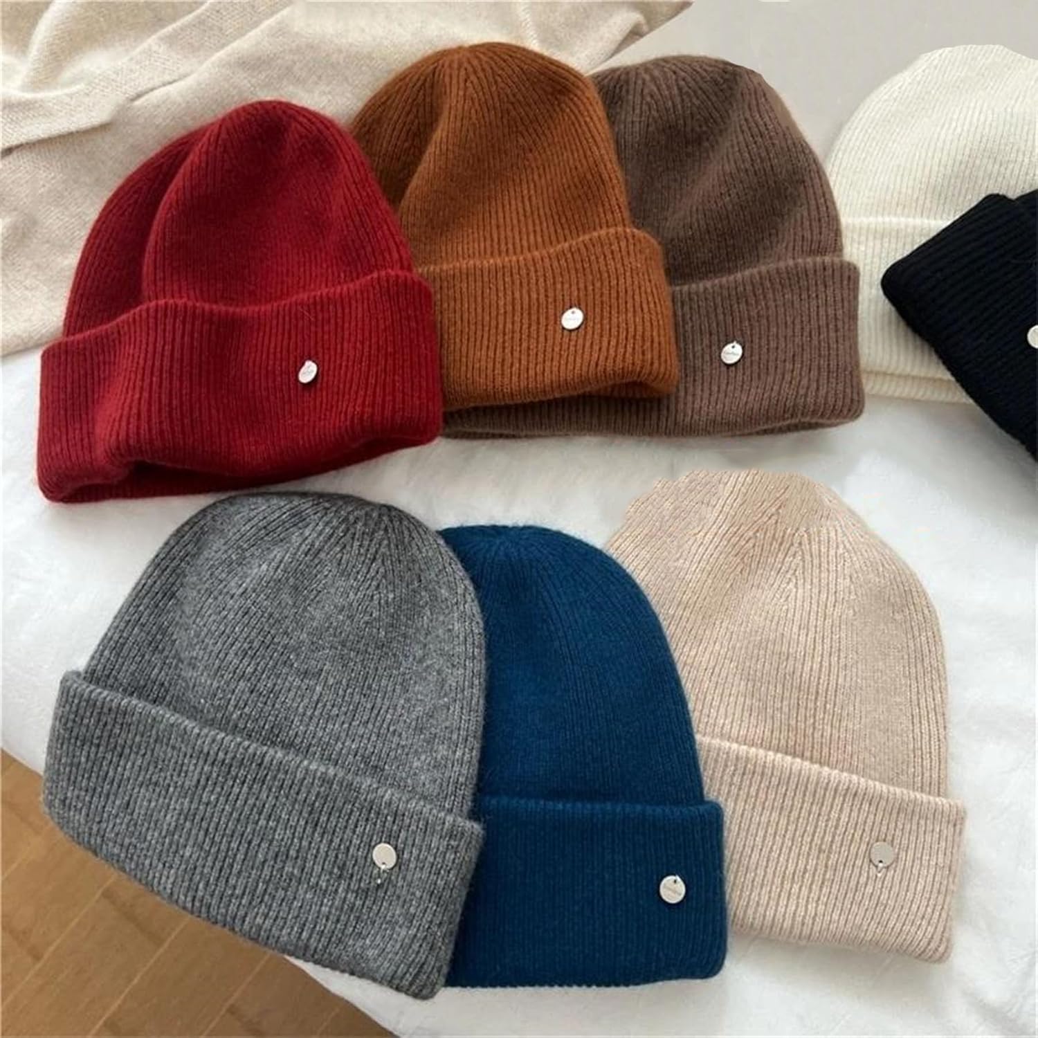 Women's Slouchy Warm Casual Beanie Men's Fall Winter Ear Protection Cold Weather Knit Hat for Skiing/Hiking/Skating