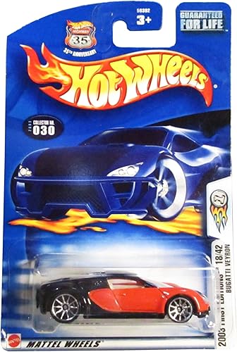 Bugatti Veyron Hot Wheels 2003 First Editions Series 18/42 a escala 1:64 coleccionable modelo No.30