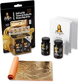 Speedball Mona Lisa Composition Gold Leaf Kit, Includes 25-Sheets, Adhes...