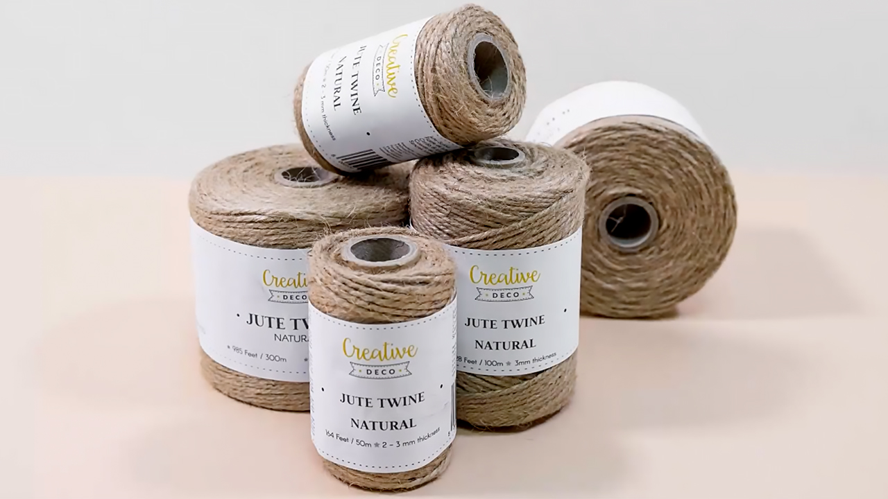 Creative Deco 300m Juteschnur Natur Braun | 985 Fuà | 2-3 mm Dicke 3-Lagig | Jutekordel Jutegarn Hanfschnur Juteband Paketband Stark | Jute Schnur Kordel Seil Für Dekoration, DIY Handwerk, Verpackung – Bild 8