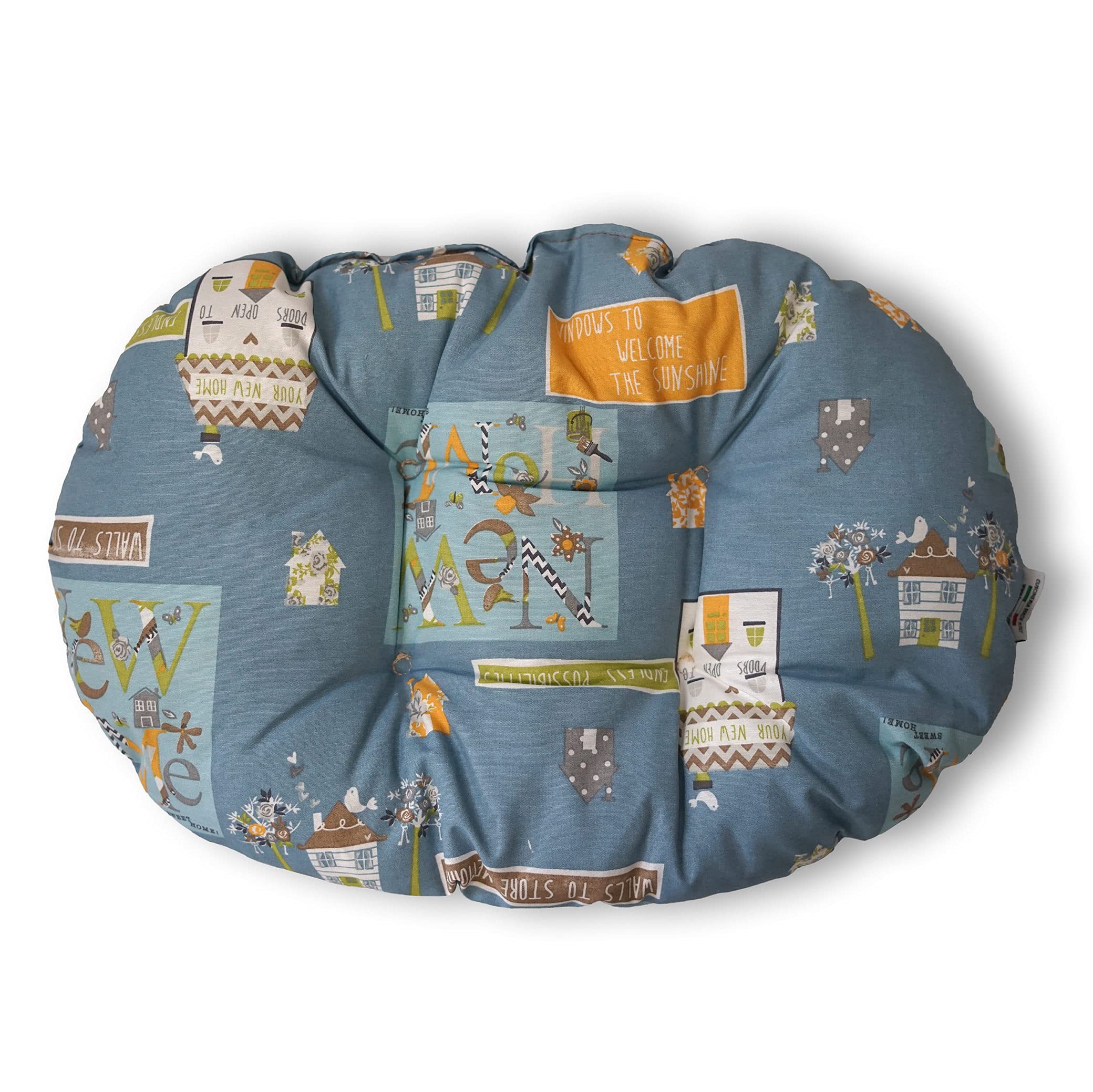 TECNOCUCI Cuscino Cuccia Cane Ovale - Made in Italy - Super Imbottitura - Diversi colori disponibili
