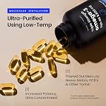 Omega 3 Suppléments à l'huile de poisson 3600mg avec EPA & DHA | Oméga de haute puissance 3 Supplément pour soutenir le cœur, le cerveau, les articulations, la peau, les yeux & Santé immunitaire 180 Capsules naturelles d'huile de poisson sans bourrelet de citron