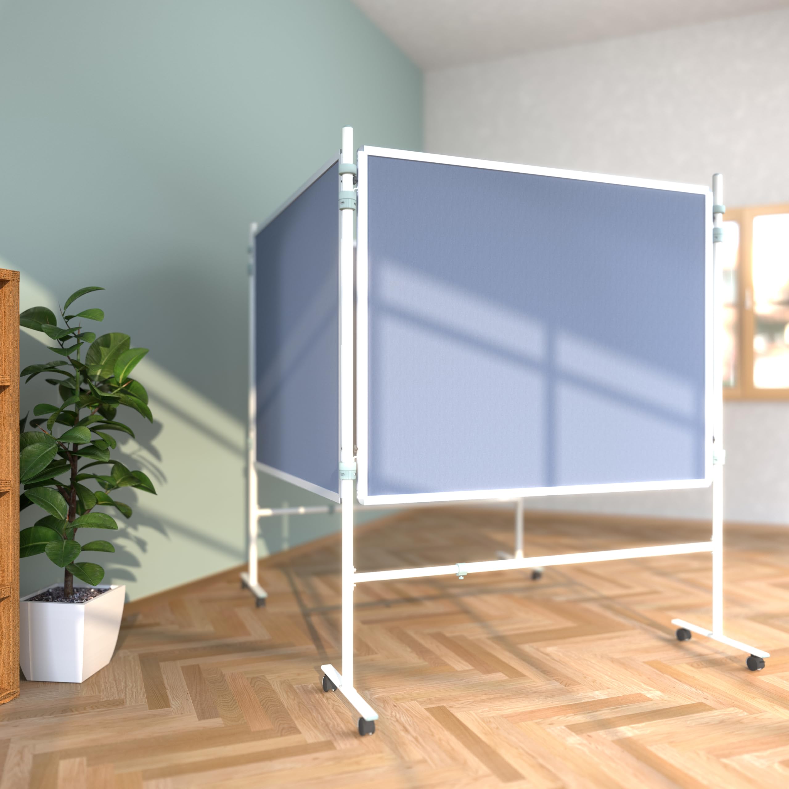 Betzold - Stellwand-Cart Sparset Quadrat - Moderationstafel, mobile Trennwand, Pinnwand