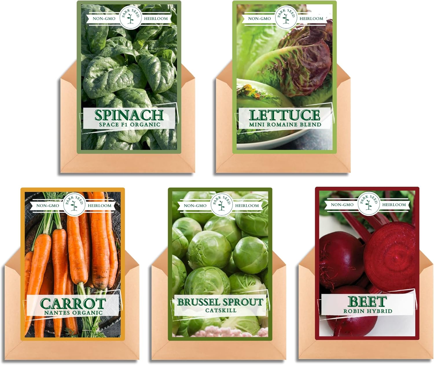 Park Seed Whopper Collection – High-Yield Tomato, Bell Pepper, Jalapeño & Cucumber Seed Set, Crisp, Flavorful & Disease-Resistant Varieties, Non-GMO, 4-Pack Vegetable Garden, Pack of 80