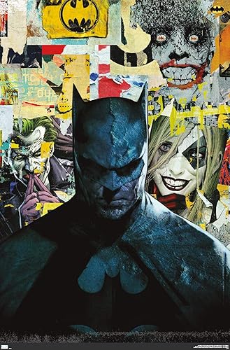 Miniatura 25 de Trends International DC Comics Batman - Póster de pared, 34 pulgadas de largo x 22.4 pulgadas, versión enmarcada en negro Versión con marco negro