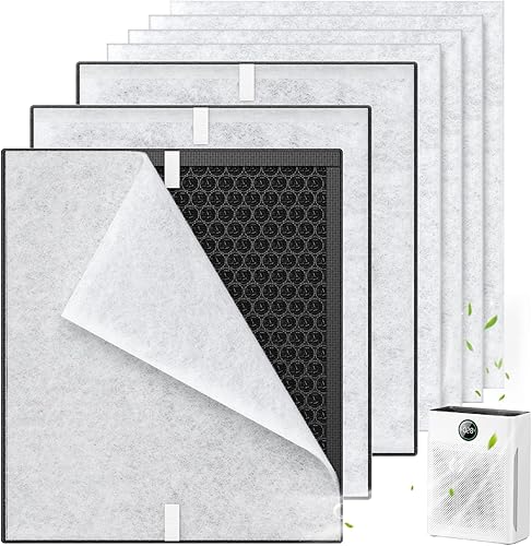 Miniatura 10 de Paquete de 2 filtros de repuesto PR1 para purificador de aire Mooka Mode PR1, filtro HEPA verdadero H13 para el hogar, habitación grande de hasta