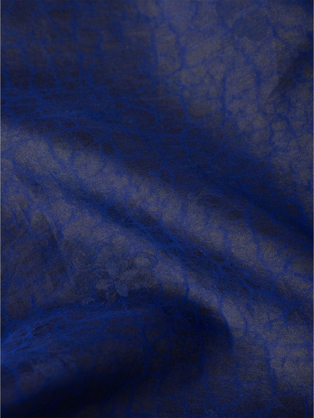HangErFeng Abito Xiangyunsha da donna in seta vintage mistico blu jacquard zucca modello abito a tubino allentato 5104