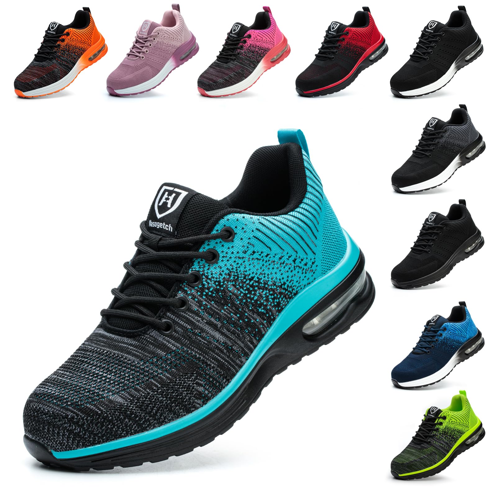 Baofular Scarpe Antinfortunistiche Uomo Donna Leggere Scarpe da Lavoro Comode Scarpe Sicurezza Antiscivolo Traspiranti