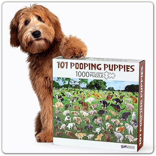 Funwares Original 101 Pooping Puppies Puzzle - Hilarious Jigsaw Puzzle