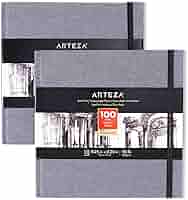 Amazon.co.jp: Artezaアートスケッチブック、8.25x8.25インチ