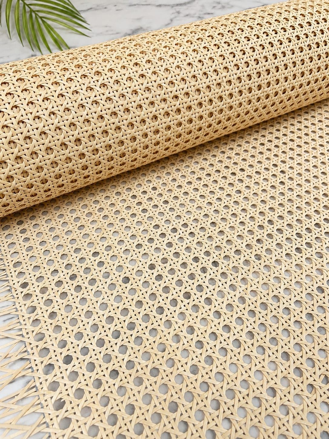 MetrocaneWorks Natural Cane Webbing Roll, Open Mesh Woven Rattan Cane Sheet, 24 Inch Width, Premium Material for Chair Repair, Furniture Restoration (2 ft x 15 ft)-image-4