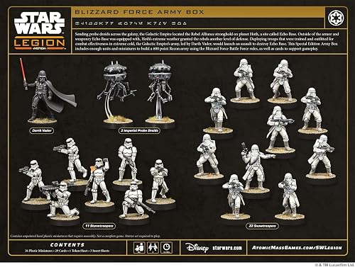 Asmodee - Star Wars: Legion - Blizzard Force - Expansion Figures - Special Edition SE Battle Force - Army Galactic Empire - Darth Vader - multilingual - 4