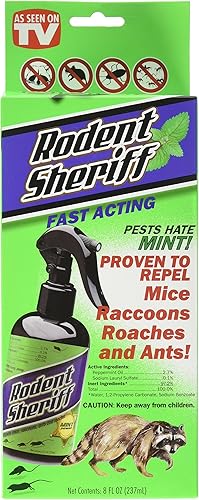 TRISALES MARKETING Rodent Sheriff LLC RDS00012 - Sheriff roedor, 8 onzas, verde, 0.42 oz