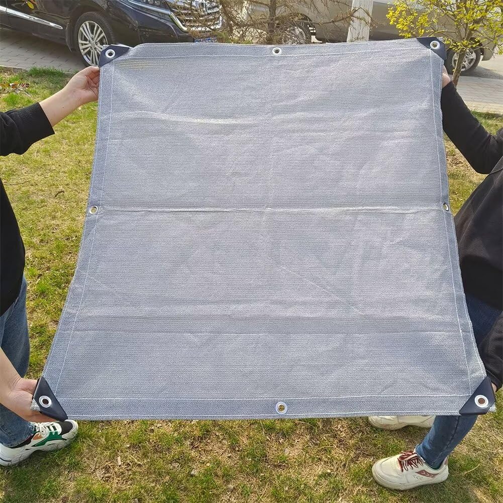 KLGFBDC 2.8m x 3.7m Shade Net with Eyelets 90% UV Protection & Wind Resistance for Greenhouses Pergolas Gardens Balconies Durable Reusable Sun Shade Cloth