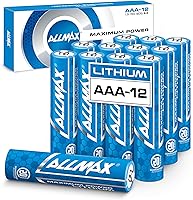 Vista 10 de Pila AA de litio de máxima potencia de Allmax (16 unidades) – De vida útil más larga, a prueba de fugas, vida útil de 20 años, rendimiento máximo