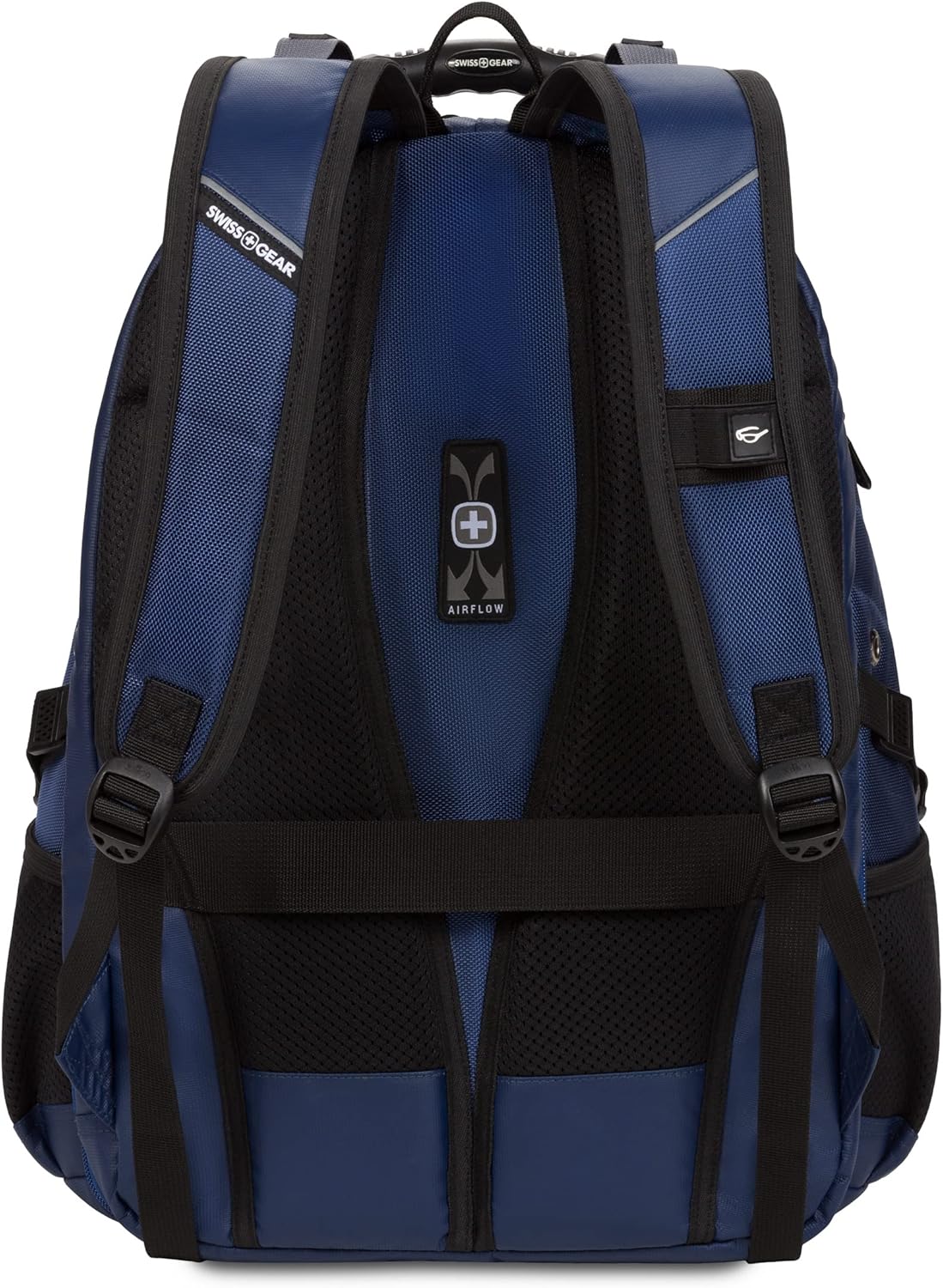 SwissGear 1900 ScanSmart 17” Laptop Backpack Navy Ballistic – Reflective Tech Backpack with ScanSmart Compartment – Multiple Organizer Pockets & RFID Scan Blocking Technology - Image 8