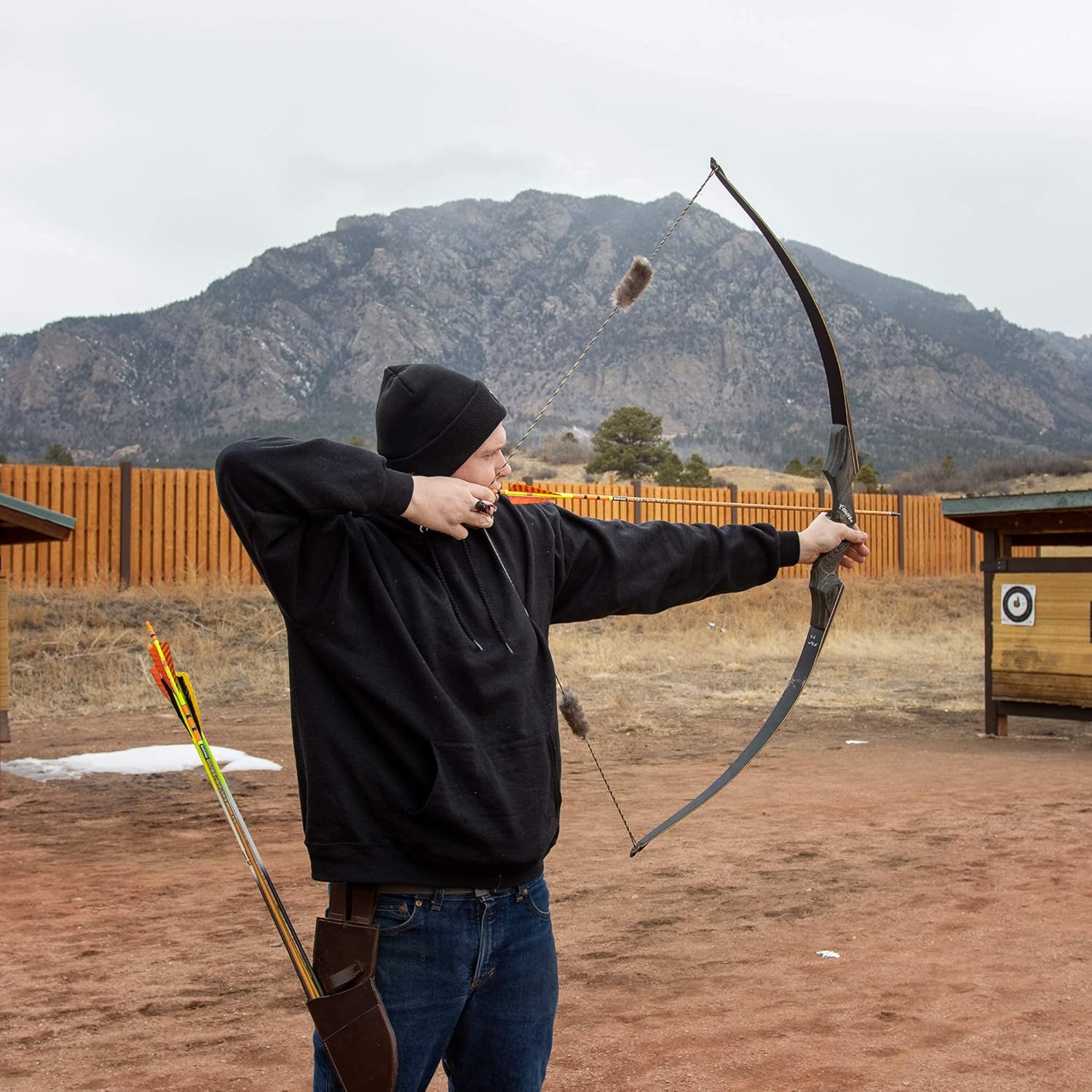 Shatterproof Archery Beaver Fur Bowstring Silencers Bow String Silencers for Recurve & Longbow : Sports & Outdoors