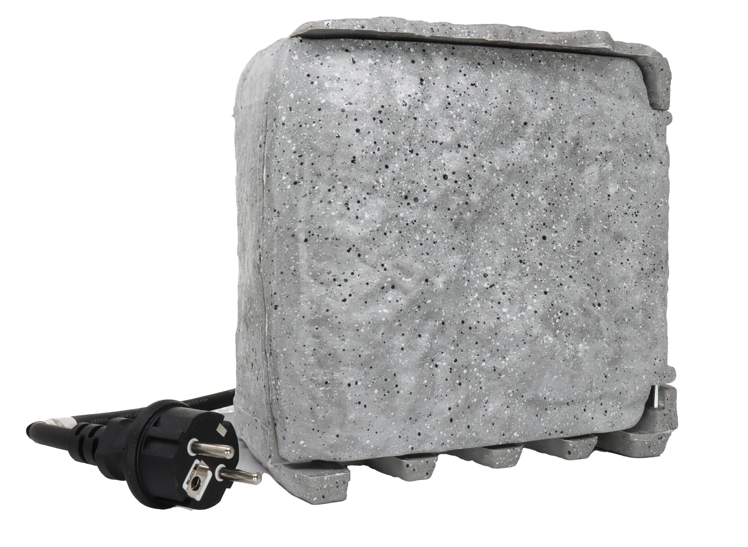 Toma de Corriente de Exterior Inteligente BOLD con Aspecto de Piedra para jardín - Distribuidor de Enchufe de 4 vías IP44 (WLAN, Smart Home, hasta 3680 vatios, Cable de Exterior de 3 m)