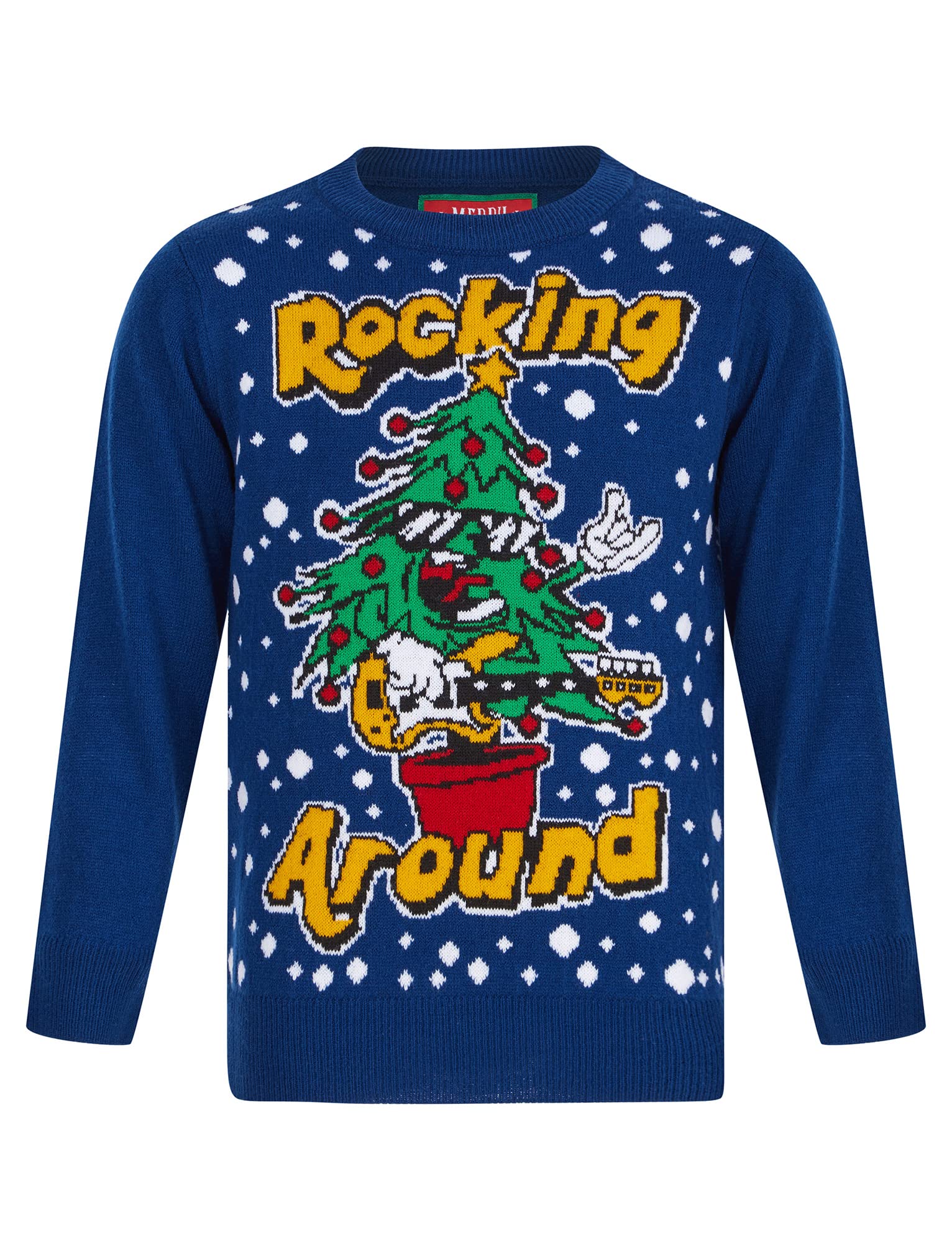 Tokyo Laundry Boy's Rocking Tree Novelty Christmas Jumper