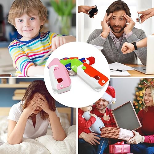 Miniatura 6 de Juguete para ansiedad con cuchillo de gravedad impreso en 3D, divertido juguete de plástico EDC zanahoria juguetes sensoriales para adultos, TDAH,