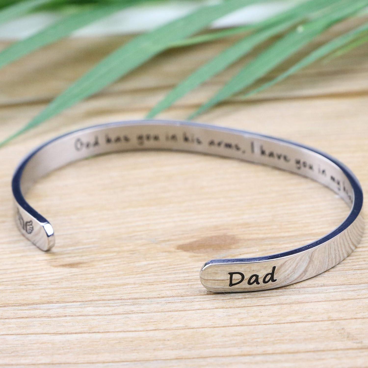 𝐌𝐞𝐦𝐨𝐫𝐢𝐚𝐥 𝐁𝐫𝐚𝐜𝐞𝐥𝐞𝐭 for Women In Memory of Jewelry Gift Sympathy Remembering Loss of One You Loved Cuff Bracelets - Image 3