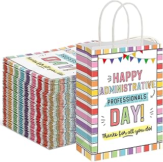 Gilprop 24 Pcs Administrative Professional Day Gifts Admin Assistant Appreciation Gifts Bags Secretary Thank You Party Favors Bags For Women Office Secretary Employee Coworker Birthday Retirement