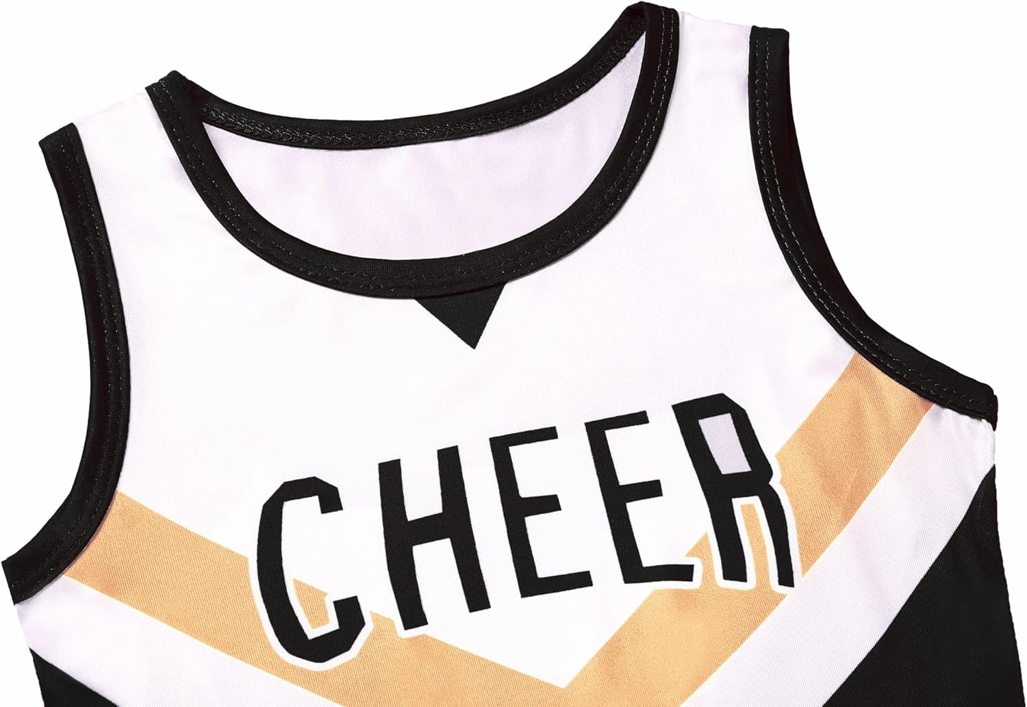 Gukuu&co Black Cheerleader Outfit for Girls 3-10 Years Cheerleading Costume for Girls Cheer Up Cosplay Birthday Gifts - Image 3