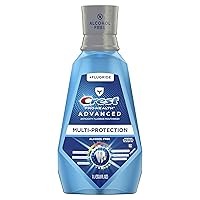 Vista 17 de Enjuague bucal Crest Pro-Health avanzado, sin alcohol, blanqueamiento extra, sabor menta energizante, 946 mL (32 fl oz)