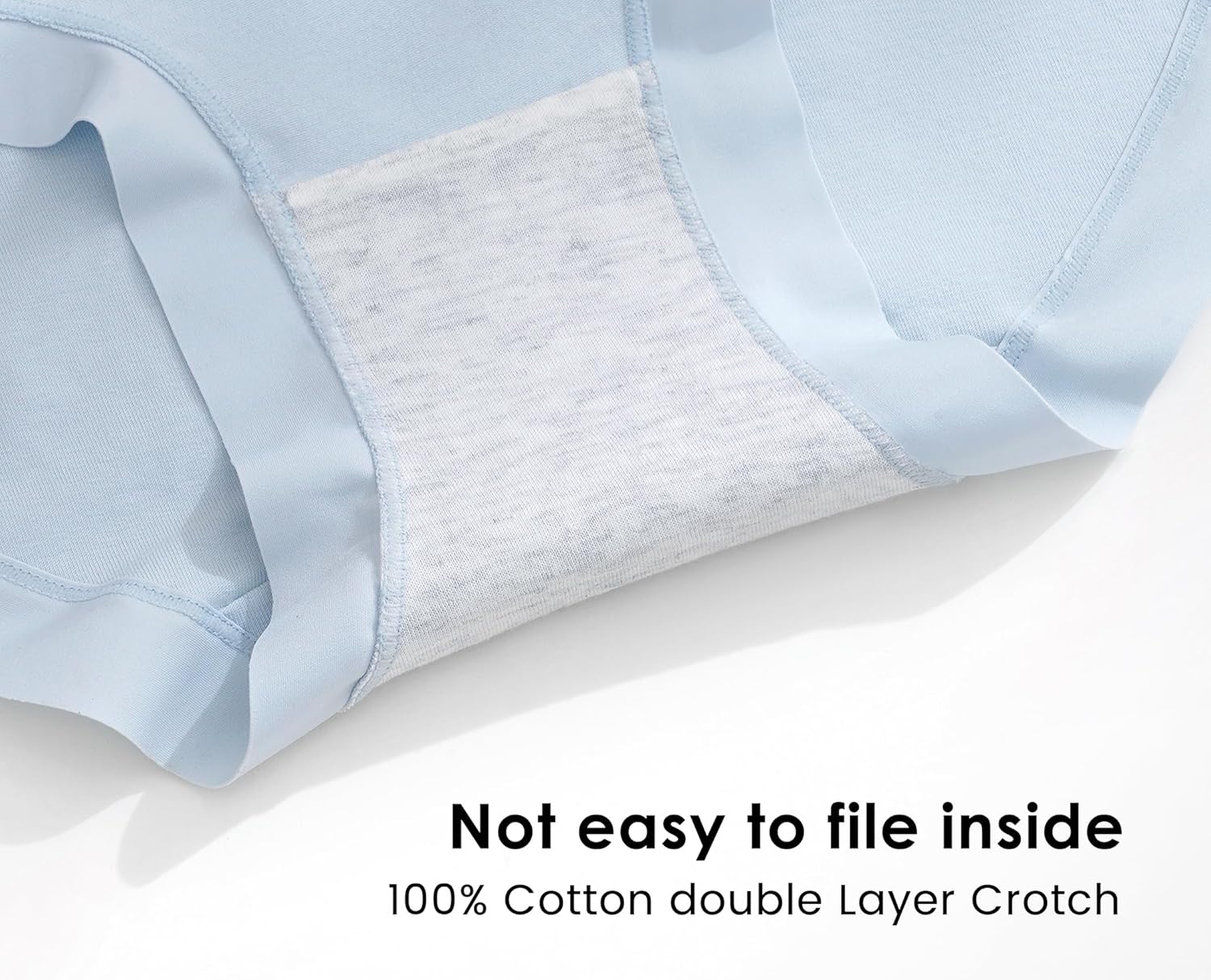 Women Underwear Seamless Full Coverage Cotton Briefs No Show Invisible Stretch Hipster Ladies Panties 5 Pack - Image 5