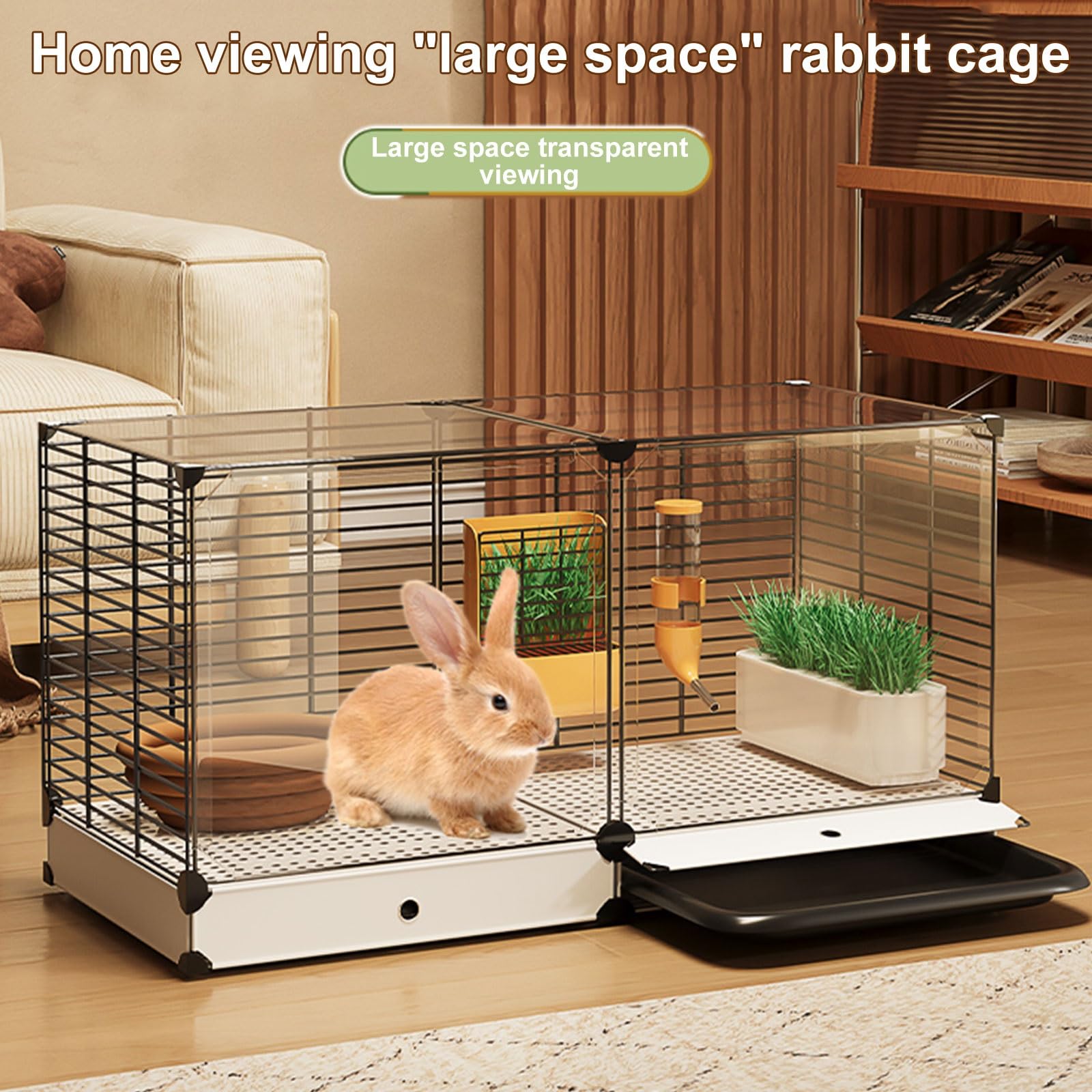 Amazon.com: RTTZBOZ Rabbit Cage, Metal Small Animal Cages for