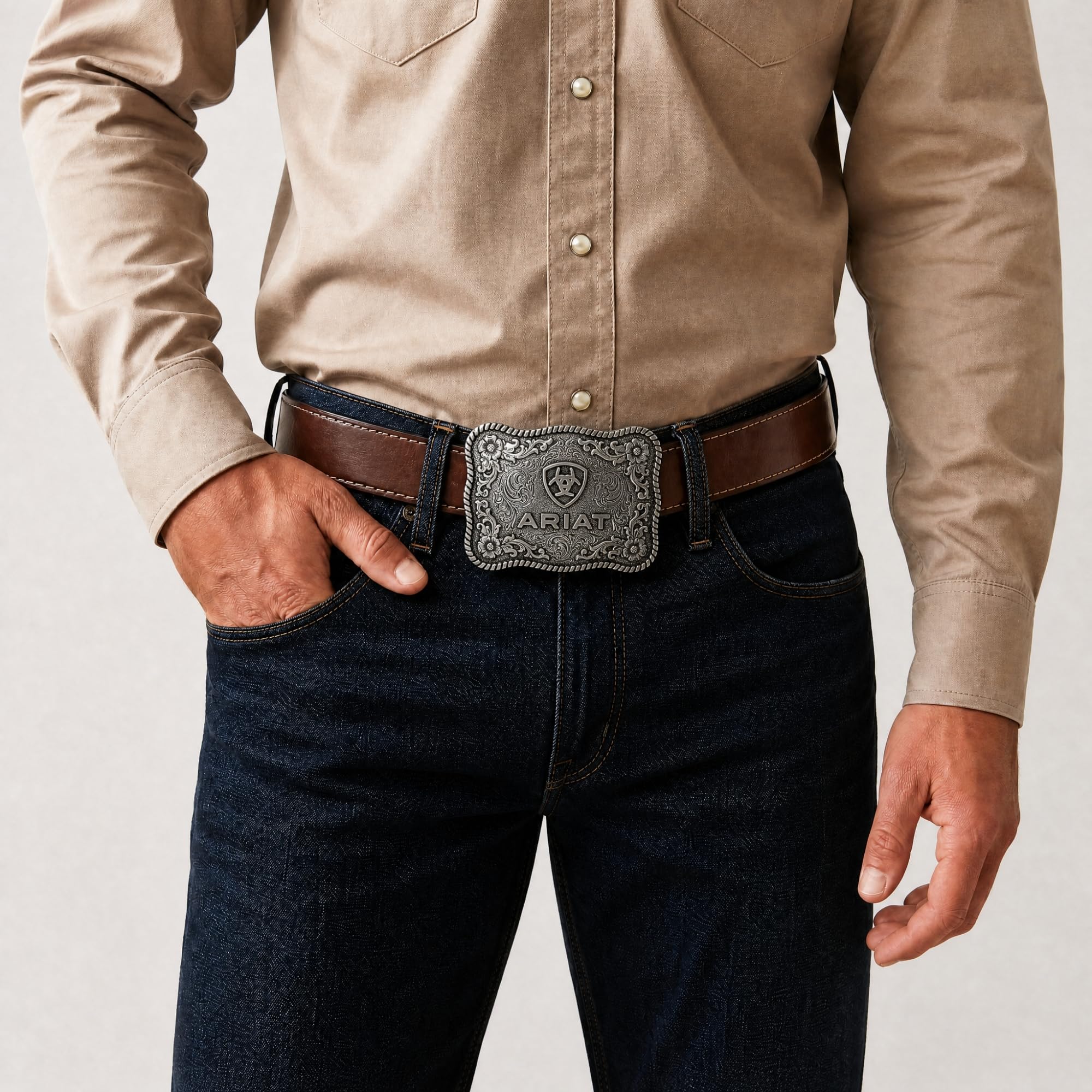 Ariat Logo Belt Buckle
