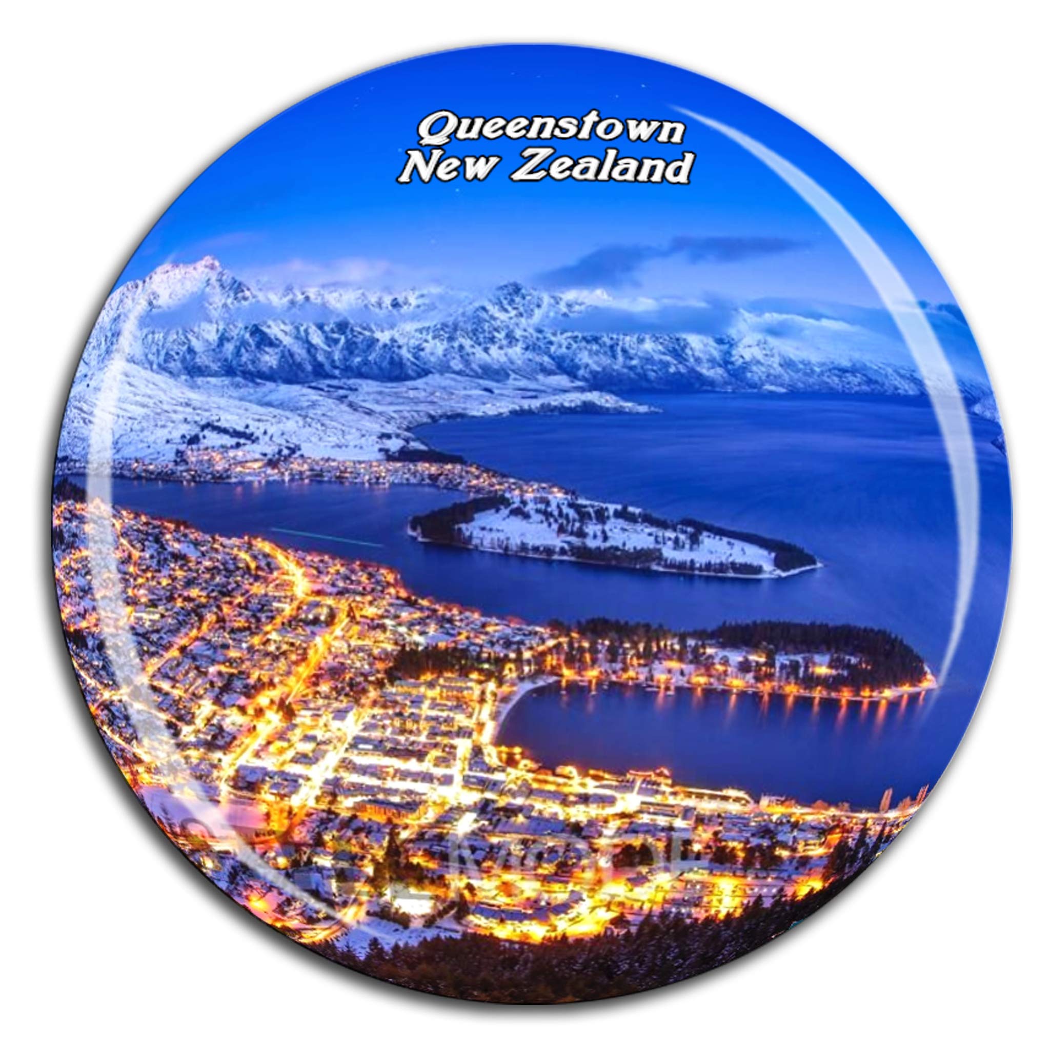 Weekino Queenstown Hill New Zealand Fridge Magnet 3D Crystal Glass Tourist City Travel Souvenir Collection Gift Strong Refrigerator Sticker