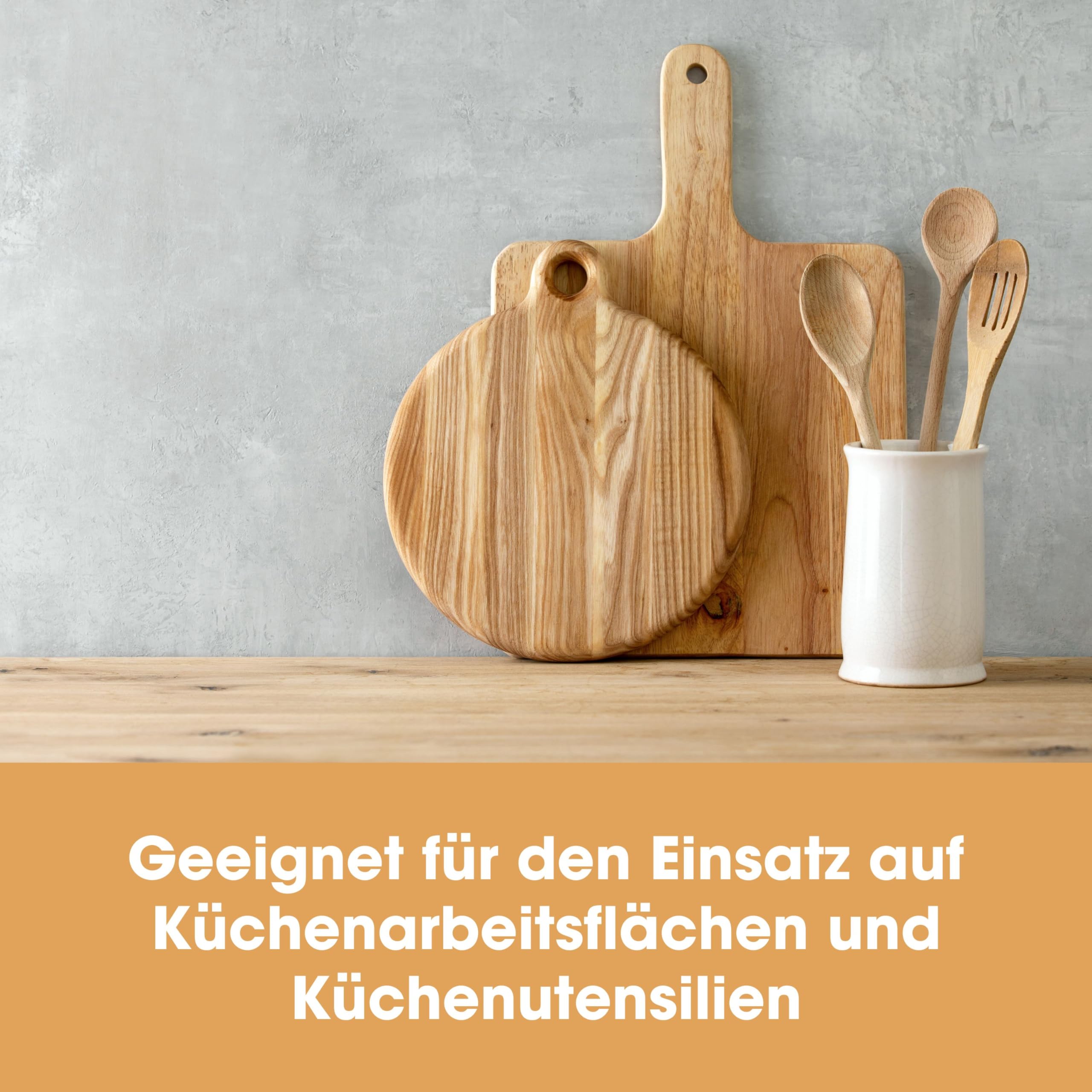 Furniture Clinic -Arbeitsplatten-Pflegeset – Reinigen, Restaurieren und Pflegen von Buche, Eiche, Kiefer, Teak und Walnuss Holz-Arbeitsplatten