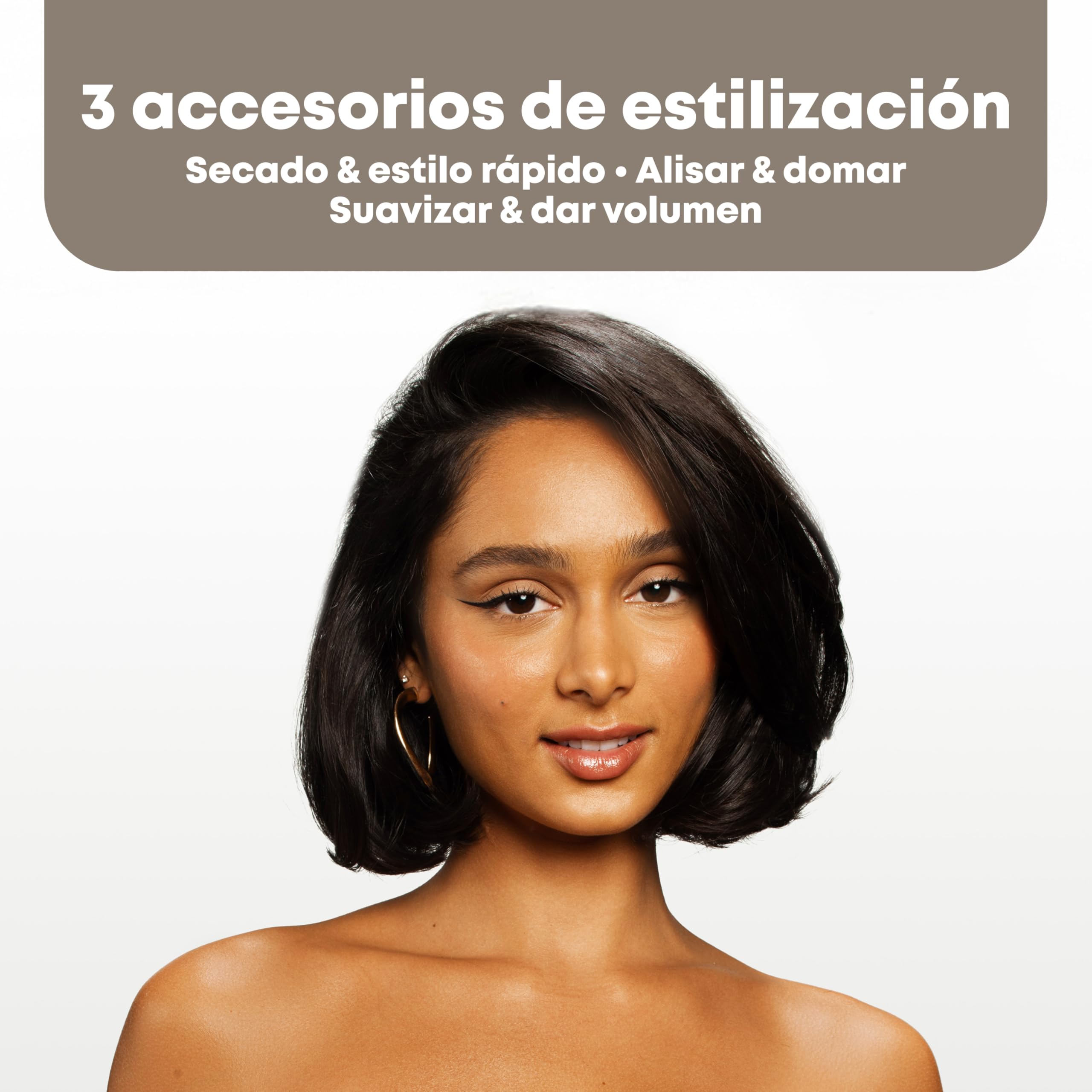 REVAMP HydroShine Air Cepillo Secador 3 en 1 - Hydro Ion | Cepillo Alisador, Profesional, Hidratación y Brillo, Estilizador de Aire, Accesorios, Ultraligero