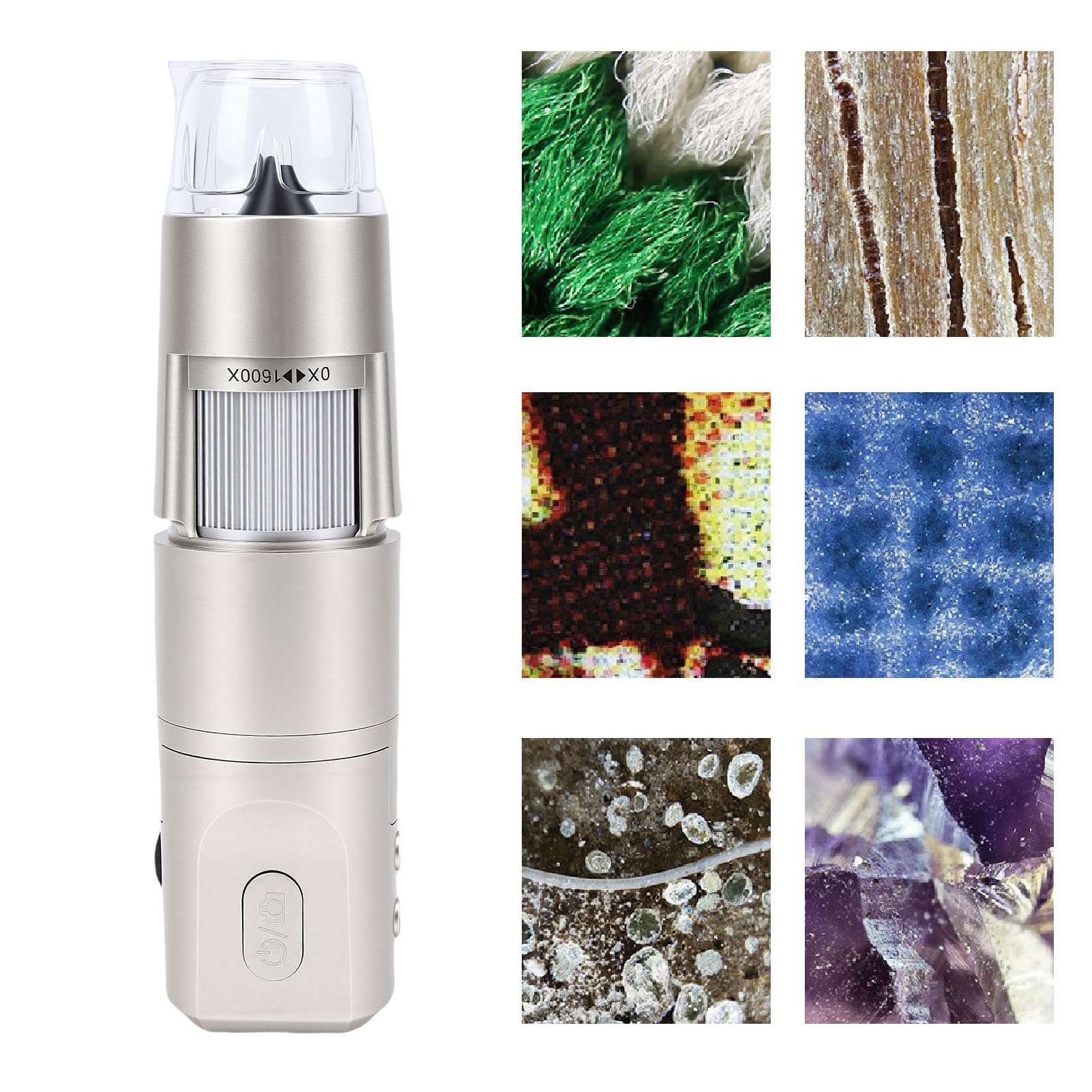 Topiky Microscopio Portatile USB con 8 Luci LED, Microscopi Portatili Tascabili WiFi con Ingrandimento 1000X, Microscopio Digitale Wireless, Endoscopio con Telecamera di Ispezione USB