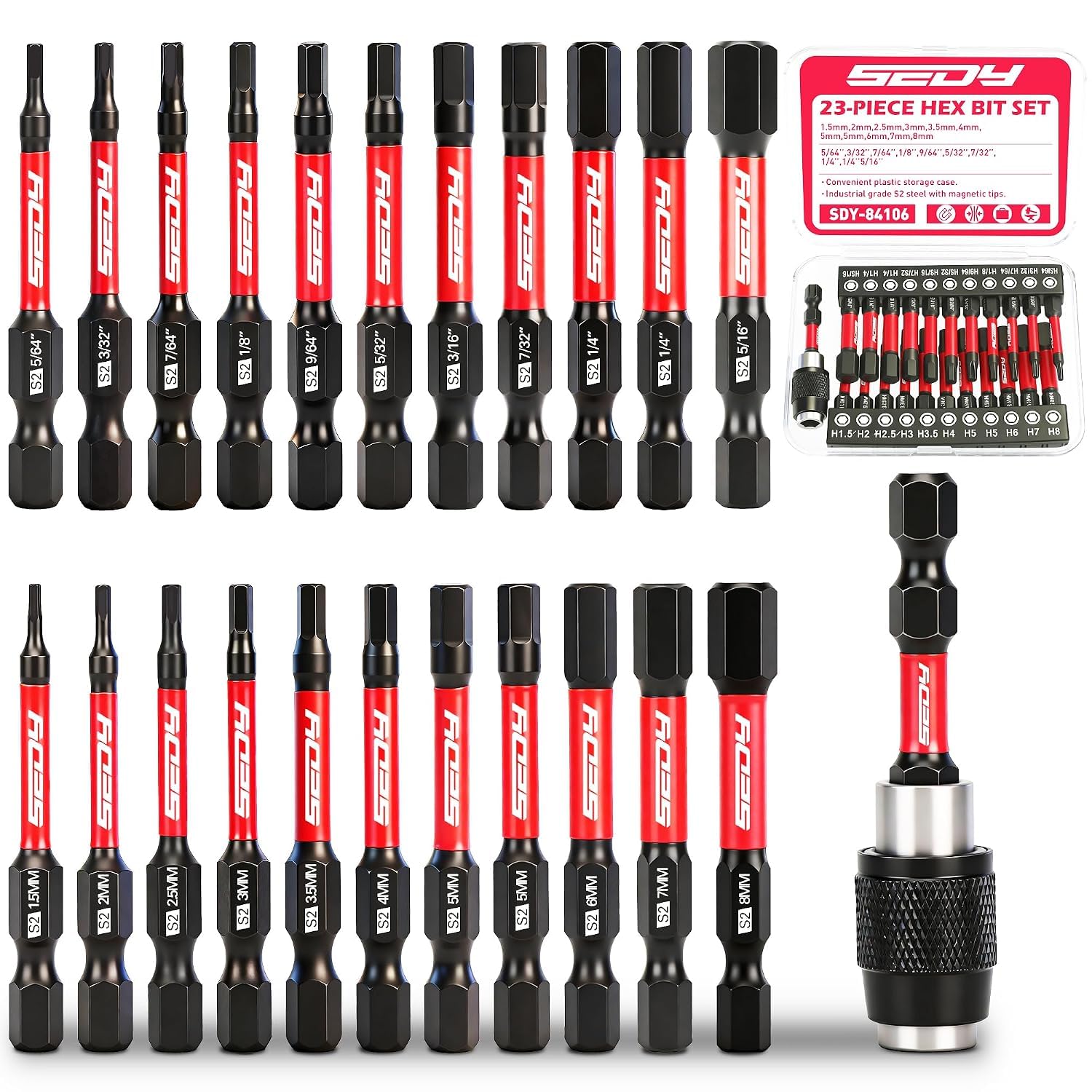Premium 25-Piece Allen Key Drill Bit Set -7